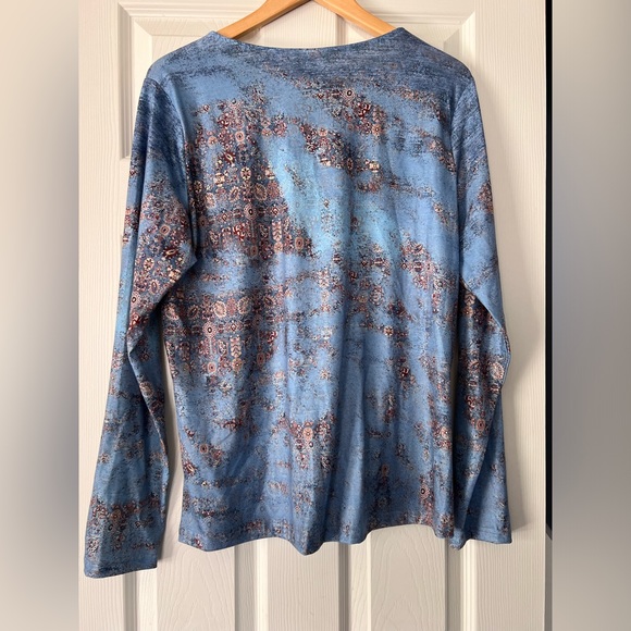 Amazon Quarter Zip Abstract Pattern Shirt Size XL - Picture 4 of 4